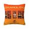 Karol G Tropicoqueta New Album Pillowcase Polyester Cushion Cover Decor Verano Rosa Throw Pillow Case Cover Home Square 40X40Cm