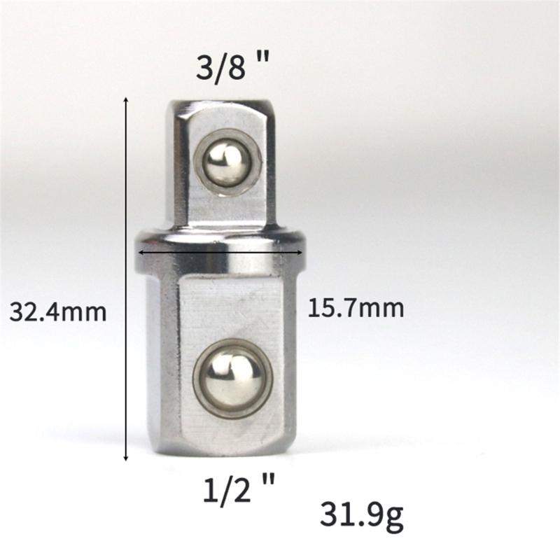 Multiple Size Socket Adapter 1/4 To 3/8 or 1/2 Inch Square Drive Converter Set for Home Improvement and Workshop Tasks
