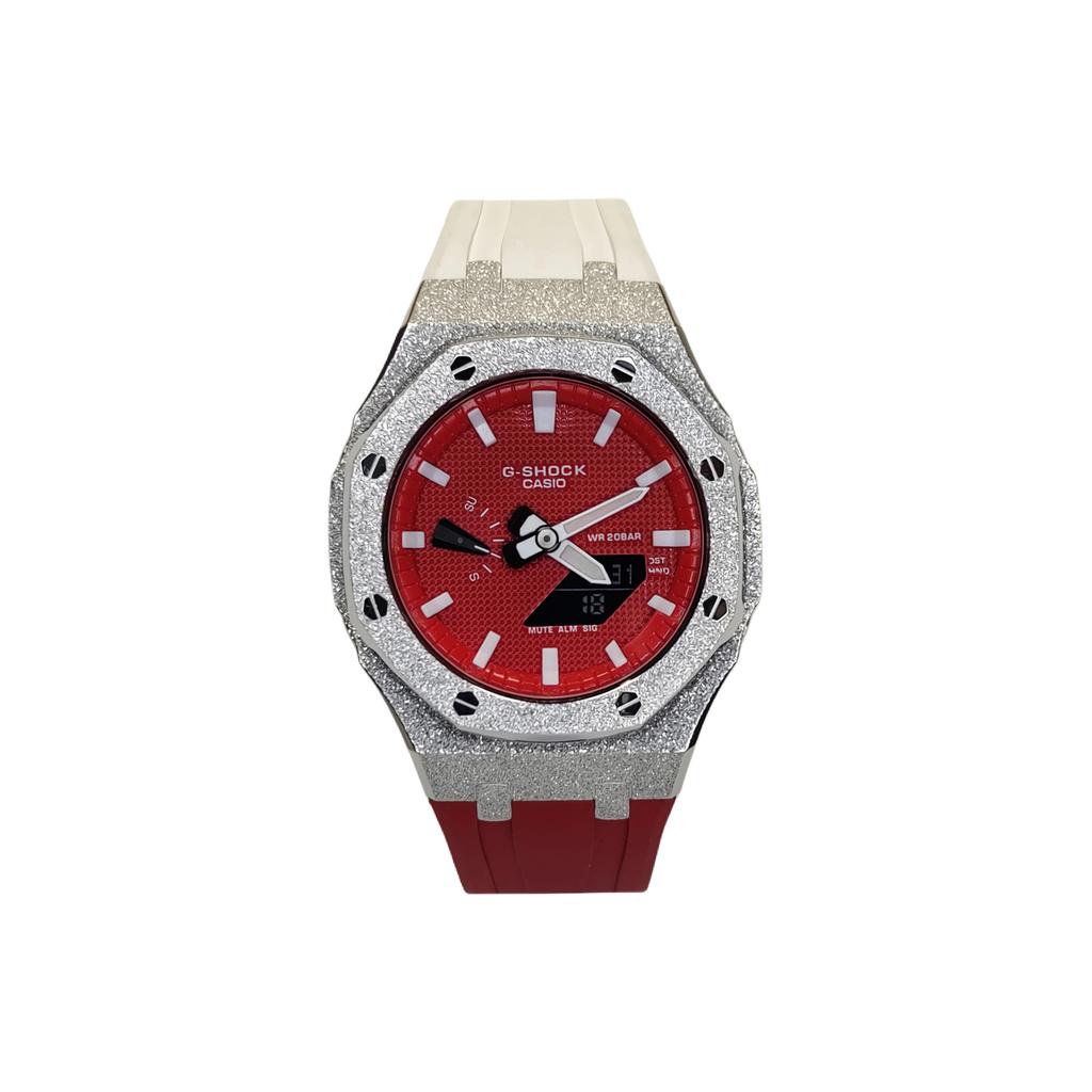 Casio Мужские красные часы GA-2100-4A(Watch3--l)