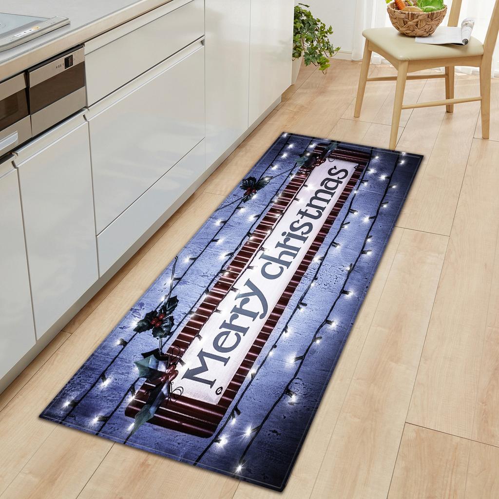 Christmas Kitchen Sand Carpet Doormat Long Floor Mat