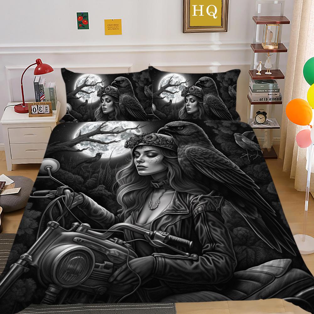 Покрывала с 3D-красотой и принтом черепа, двойной размер, полиэстер для мальчиков, крутой модный высококлассный мягкий домашний текстиль