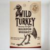 Wild Turkey Кентукки Прямой Бурбон Виски Винтажная Металлическая Табличка 750 мл 40% Об. Настенный Декор для Бара Паба Дома Кафе Мужской Пещеры Искусство Жесть
