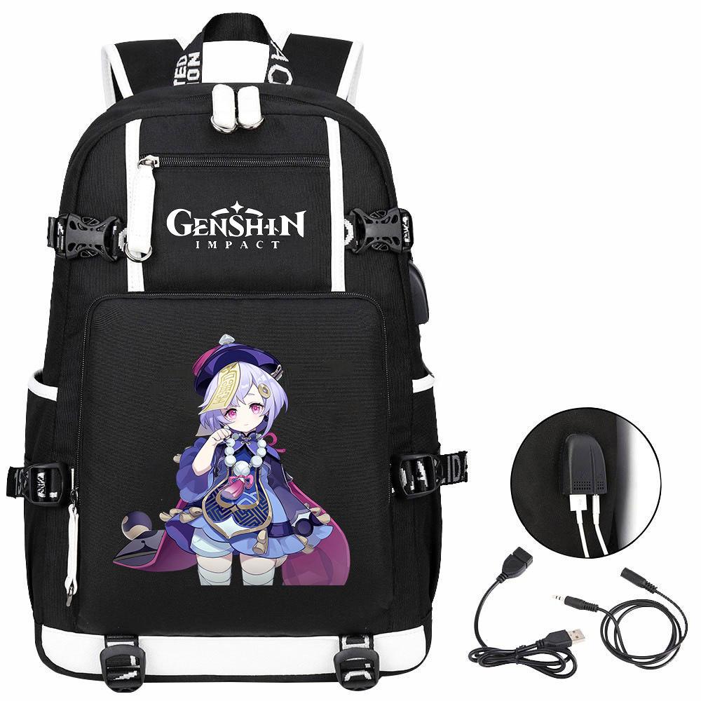 Рюкзак Genshin Original God, Печатный Рюкзак Большой Вместимости Дорожная Сумка Студенческая Компьютерная Школьная Сумка