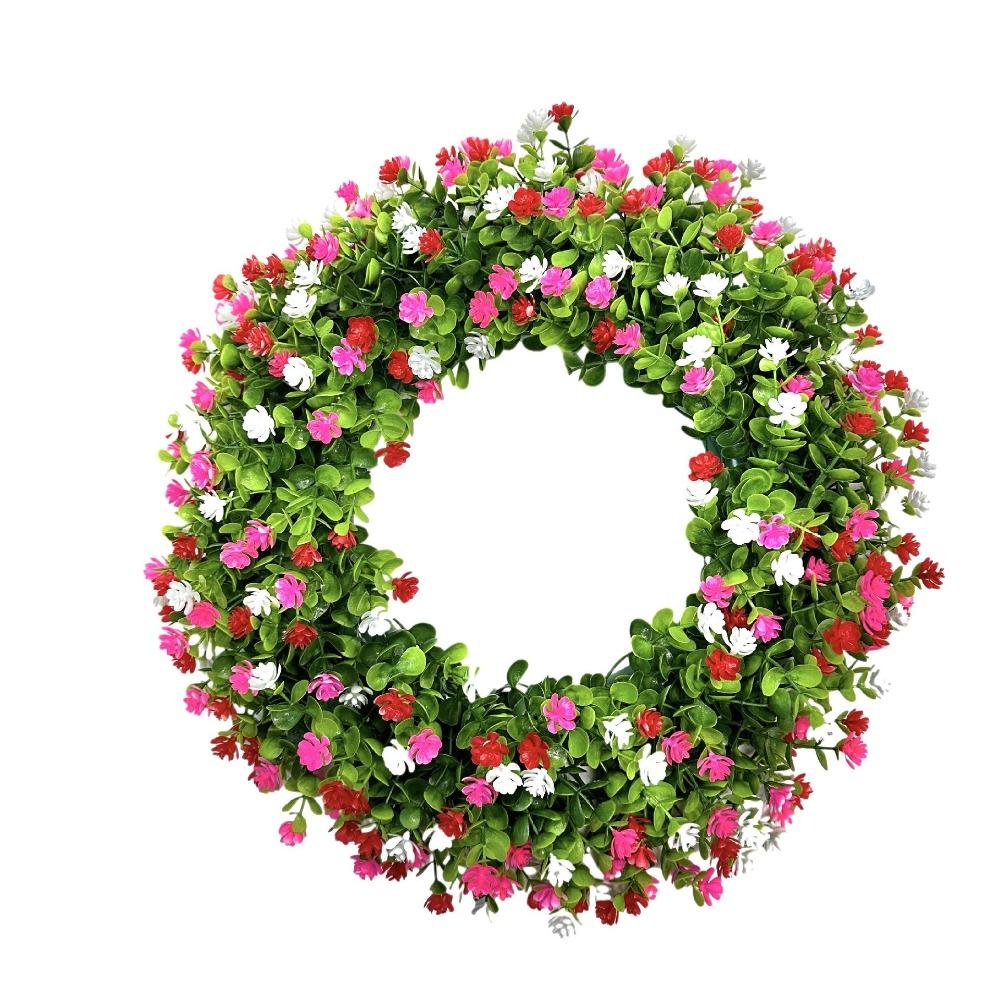 Eucalyptus Colorful Garland 28cm Simulation Flower Wreath New Artificial Wreath  Front Door