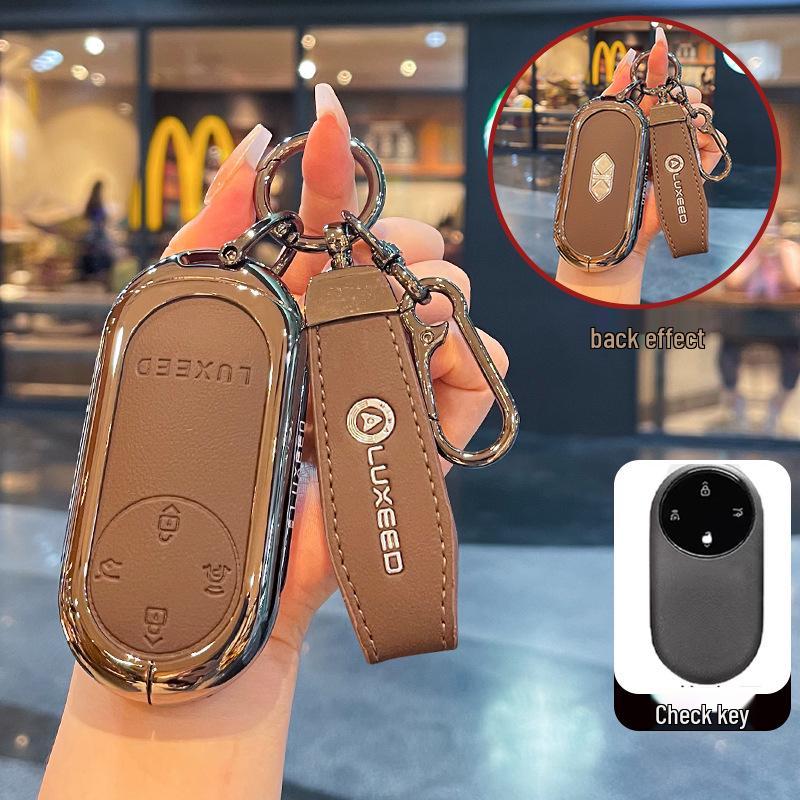 Совместимо с ключом 2026 LUXEED R7: Новая Bluetooth-смарт-защитная сумка-чехол LUXEED S7 с пряжкой.
