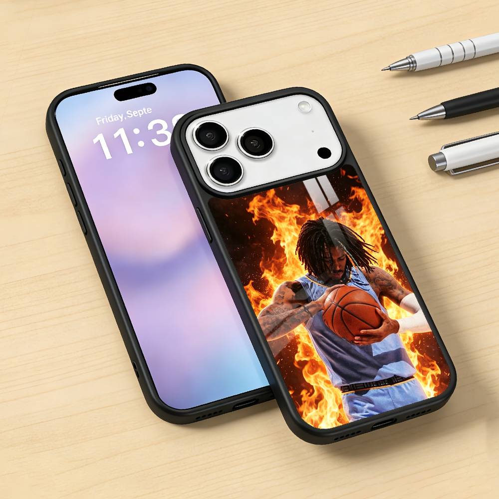 Cool J-Ja M-Morant 12 Phone Case For iPhone17,16,15,14,13,12,Pro,Max,Magnetic For Magsafe Wireless Charging
