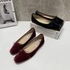 Модные SUOJIALUN 2024 Весна Новые Женские Балетки Модные Круглый Носок Мелкие Слипоны Обувь Балетки Плоский Мягкий Каблук Повседневные Балетки