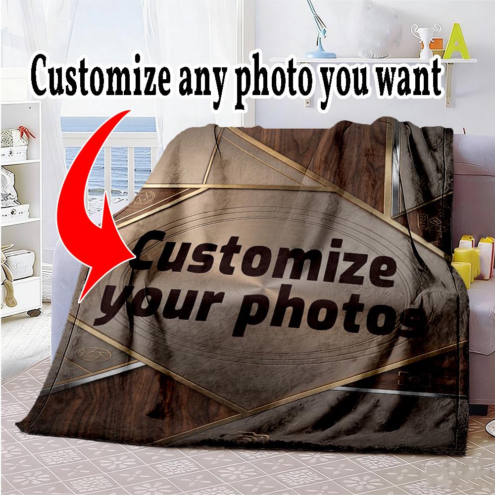 Customize Photo Customize Your photo Blanket Gift Customizable Blanket Warmthful Decor Great for Office Chair Bed Bedding for All Occasions