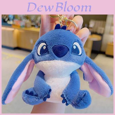 Очаровательный плюшевый брелок Стич, милый мультяшный брелок для пары, мягкая набивная подвеска