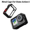 Aluminum Alloy Metal Cage Camera Frame for DJI Osmo Action 6 Action Camera Accessories