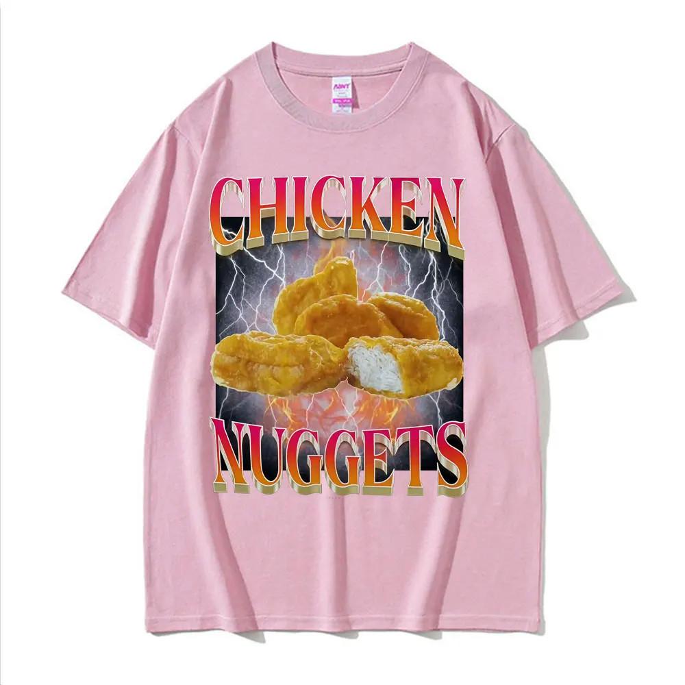 Funny Chicken Nuggets Vintage Style Meme Graphic Tshirt Women Hip Hop Gothic T Shirt Fashion Harajuku Kawaii Y2K Clothing