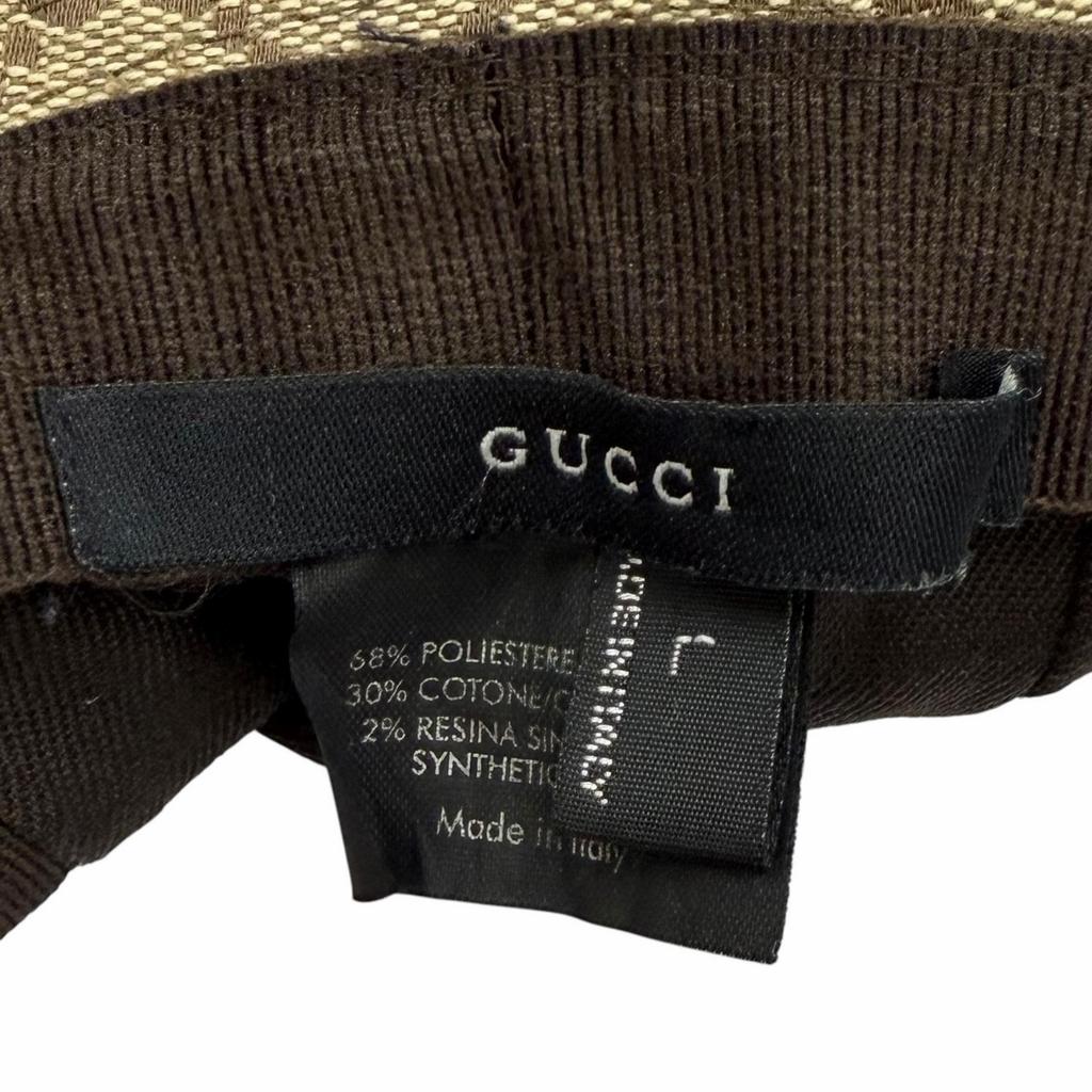 Очень хорошая шляпа GUCCI бежевая полиэстер Женская L Б/у