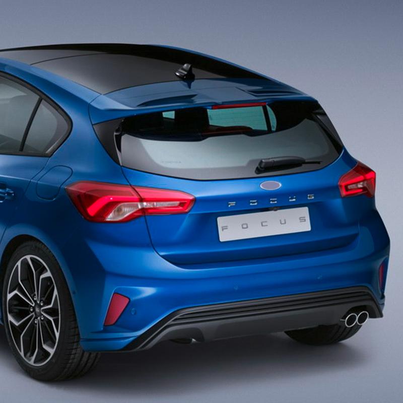 AHYU6 Metal 3D Badge Letter Logo Car Rear Trunk Body Sticker Emblem For Ford Focus ST line X Glossy Black Accessories