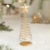 Five-pointed Star Iron Christmas Tree Gold Desktop Decoration Mini Christmas Tree  Home Decoration