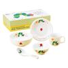 Very Hungry Dinnerware Dishwasher and Microwave Made In 807741 "The Caterpillar" Children's Set, Ceramic, Safe, Children's Dinnerware, Gift, 5-Piece