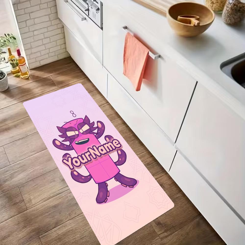 Numberblocks Customize Your Name Kitchen Rug Runner Rug Laundry Mat Hallway Entryway The Best Gift Choice