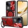 Чехол-книжка с выдвижной шторкой для камеры для Vivo V50 5G Global Чехол для Vivo V50 5G Global Чехол с магнитной подставкой-кольцом