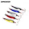Metal Sequins Fishing Lure Spoon Lure with Feather Noise Hard Baits Treble Hook Fishing Tackle