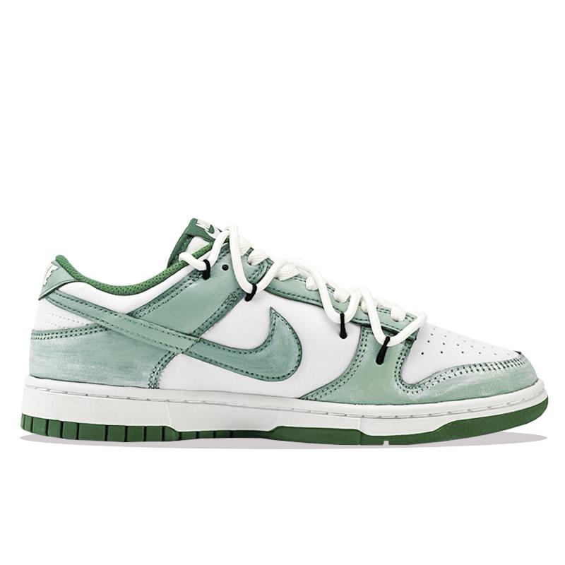 Nike Dunk Mint Star Trail Abrasion Resistant Low top Skateboard Shoes Unisex White Green HF5441-101(Team877-)