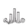 304 Stainless Steel Beveled Flat Head Inner Hex Hexagon Locking Clamp Screw Knock-in Set M2-M10