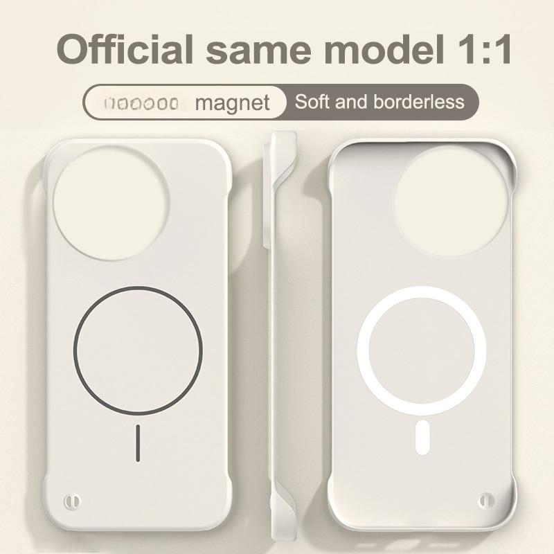 Чехол MagSafe без рамок для Realme GT 8 Pro, ультратонкий, безрамочный, жесткий, из поликарбоната, магнитный чехол для Realme GT8 GT 8 Funda