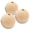 COLORBIRD Wood Beads Handmade Accessories Parts Crafts Necklaces Craft Supplies Bead Accessories (50mm 15pcs)