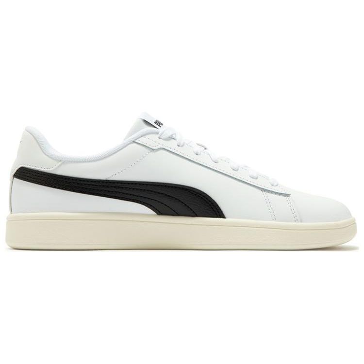 Puma Smash 3.0 White Black Gold Unisex Sneakers Ivory 390987-03
