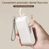 Floss Dispenser Automatic Ejectable Floss Organiser Oral Care Press-On Disposable Flossing Sticks Refillable Storage Box