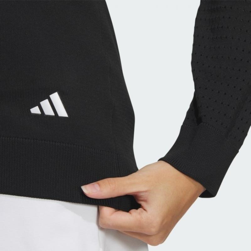 Adidas Golf 2024 S S Women Golf Prime Knit Gradient Pattern Long Sleeve Crewneck Pullover In6609