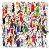 50 Nba - Classic Action Stickers Nba Basketball Star Collection, Motorcycle Car Cover