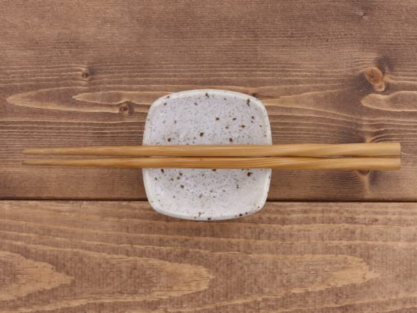 Tableware East Square Small Japanese Black Oil Plate, 8cm, Tableware, Drops, Kg-007-02