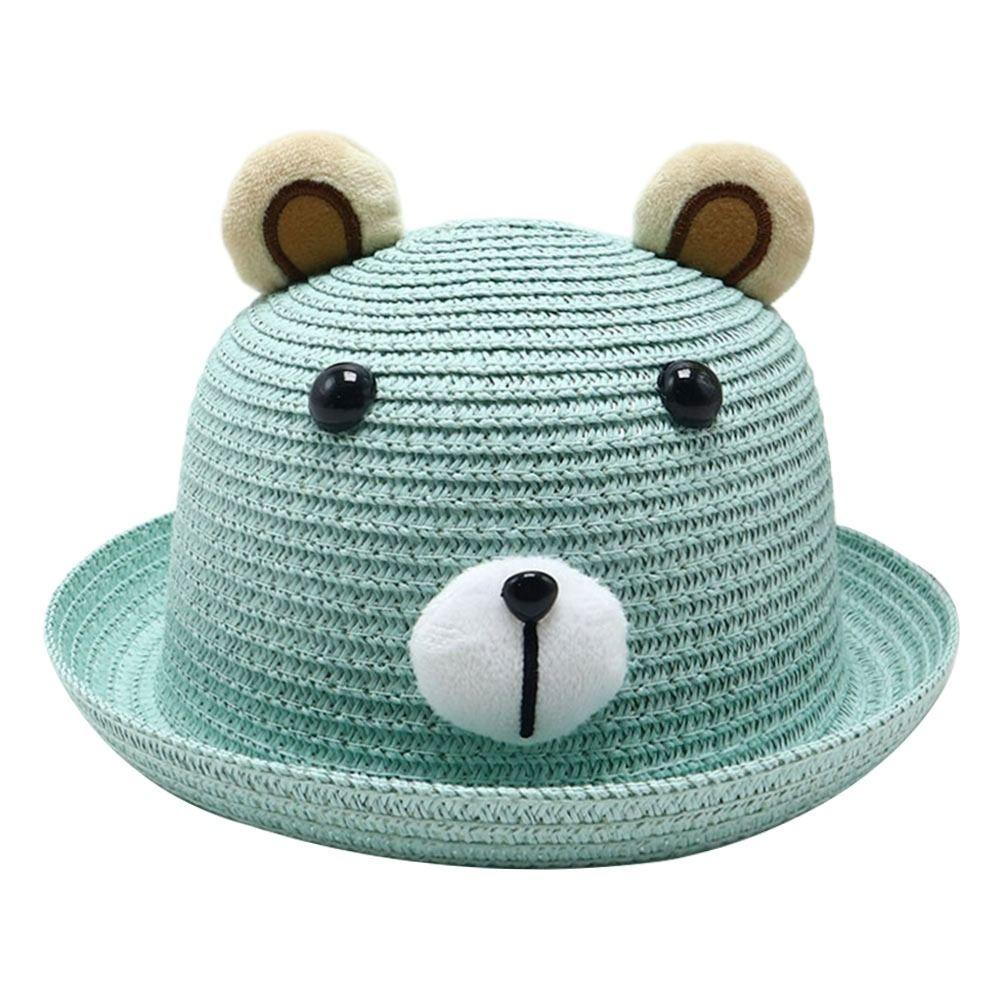 UV Protection Kids Bucket Hat Breathable Straw Hat Outdoor Sun Cap  Children Boys Girls