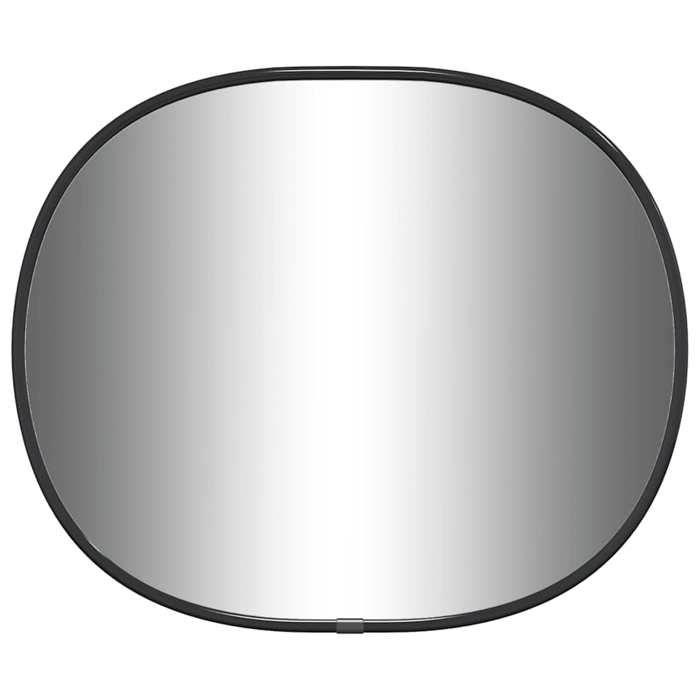 VidaXL Wall Mirror Makeup Vanity Cosmetic Bedroom Decoration Bathroom Living Room Interior Black 348221