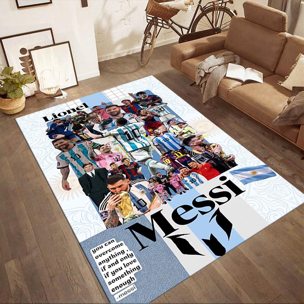 Messi 202 Floor Mat Suitable for Decorate room Bedrooms Foyer Living Rooms Anti-slip Rug Office home decor Gift for Festivals
