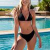 Новый купальник бикини с треугольной чашкой на косточках и шнуровкой, сексуальный