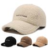 Кашемировая шапка женская осенне-зимняя теплая бейсболка мужская шапка с вышитой буквой