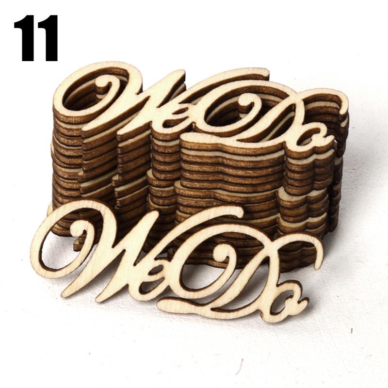 15 шт. украшения для дома, деревянные птицы, поделки для жениха, сделай сам, настольные конфетти, разбросанные любовные семейные письма