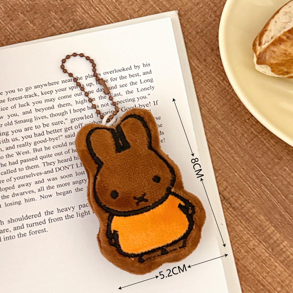 1/4 Pcs Cute Miffy Cartoon Small Animal Doll Girl Backpack Versatile Doll