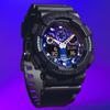 Casio Мужские часы G-SHOCK GA-100FL-1AJF [G-SHOCK Flame inside Series] Круглые часы из черной смолы