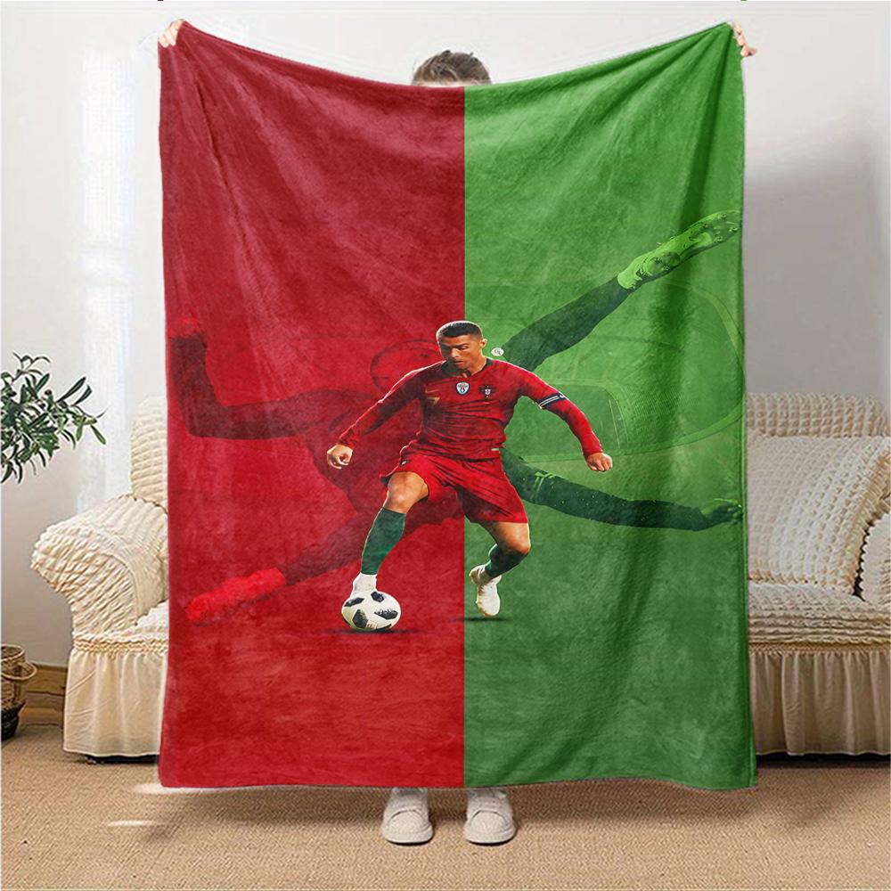 Last Dance Ronaldos Legacy printed flannel breathable and warm blanket, a stylish home gift, suitable for home, office and bedspread use. 0713a17