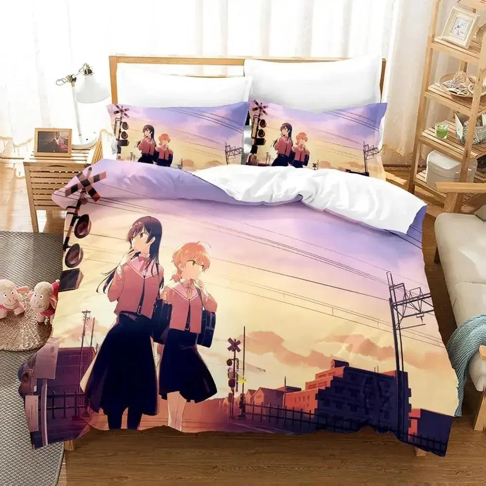 Новый комплект постельного белья Bloom Into You Single Twin Full Queen King Size Bed Set Adult Kids Bedroom Duvet Cover Sets Anime Bed Sheet Set