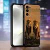 Чехол для телефона на тему льва для Samsung S25, S24, S21, S22, S23, S30, Ultra, S20, Plus, Fe, Мягкий силиконовый черный чехол