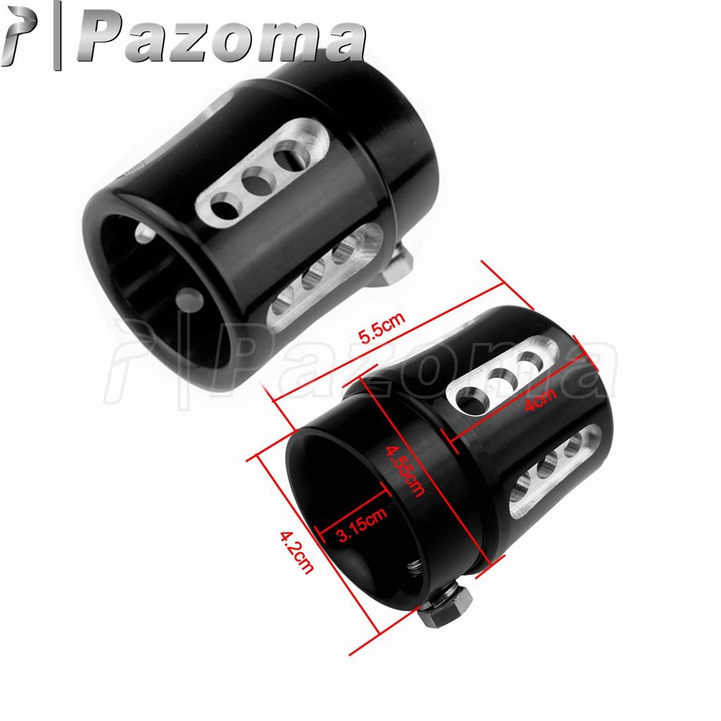 Motorccyle Aluminum Exhaust Tip 1.75&2.5inch Straight Cut Silence Muffler End Pipe For Harley Touring Cafe Racer Chopper Bobber
