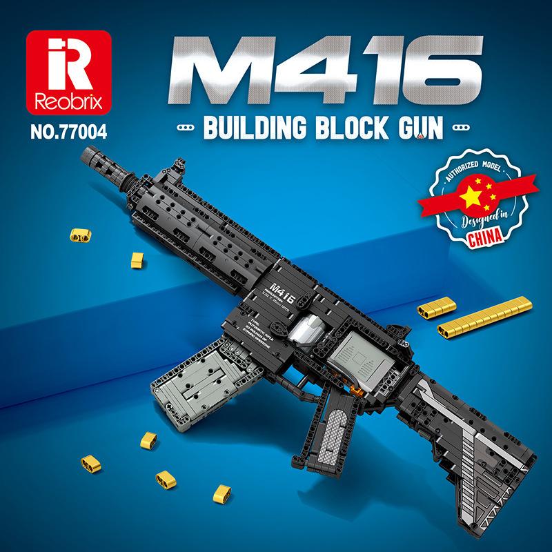 Игрушечный Пистолет Конструктор Строительные Блоки Модели MOC Винтовка QBU191 Desert Eagle АК-47 AWM M416 MCX Штурмовые Винтовки Образовательные Подарки для Мальчиков