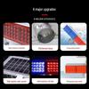 Солнечный светодиодный стробоскоп Quxing: Красно-сигнальный предупреждающий знак для дорожных работ, алюминиевый корпус