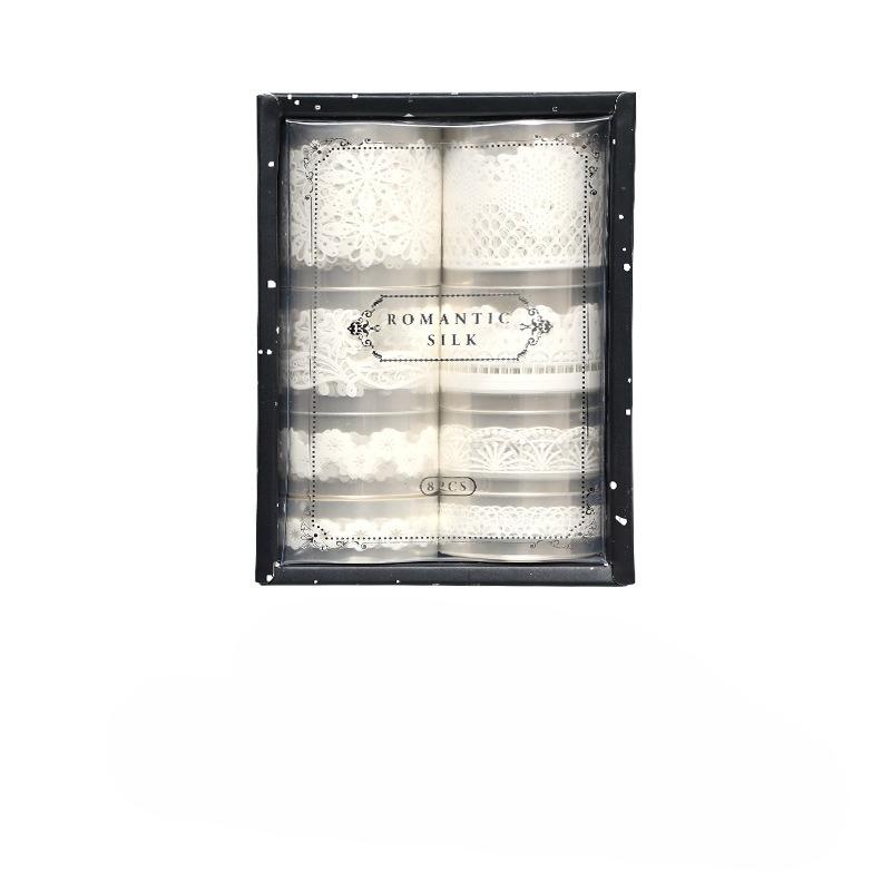 Изысканное кружево - Клейкие ленты с бордюром: Идеально для украшения самодельного журнала Изысканные клейкие декоративные материалы