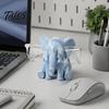 Декоративная Оправа для Очков в Форме Слона, 3D-Печатный Резной Элегантный Настольный Держатель, Украшение для Домашнего Офисного Стола, Современный Настольный Аксессуар