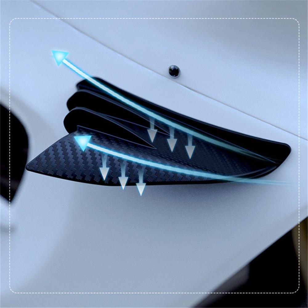 2 шт. глянцевый карбоновый внешний вид для мотоцикла, аэродинамический крылышко, боковой обтекатель, спойлер, крыло