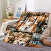 1Pc Corgi Print Flannel Blanket, High quality Comfortable for All Seasons, Home Decor, Warmth and Comfort, Perfect for Christmas Gifts