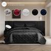1Pc Solid Color Bedspread Comfortable Bedding Grey/White/Black/Blue/Red Home Decor Vacation Travel Available No Pillowcase